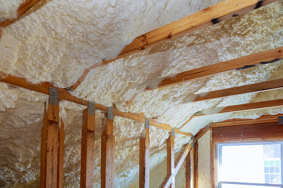 ceiling full of insulation
