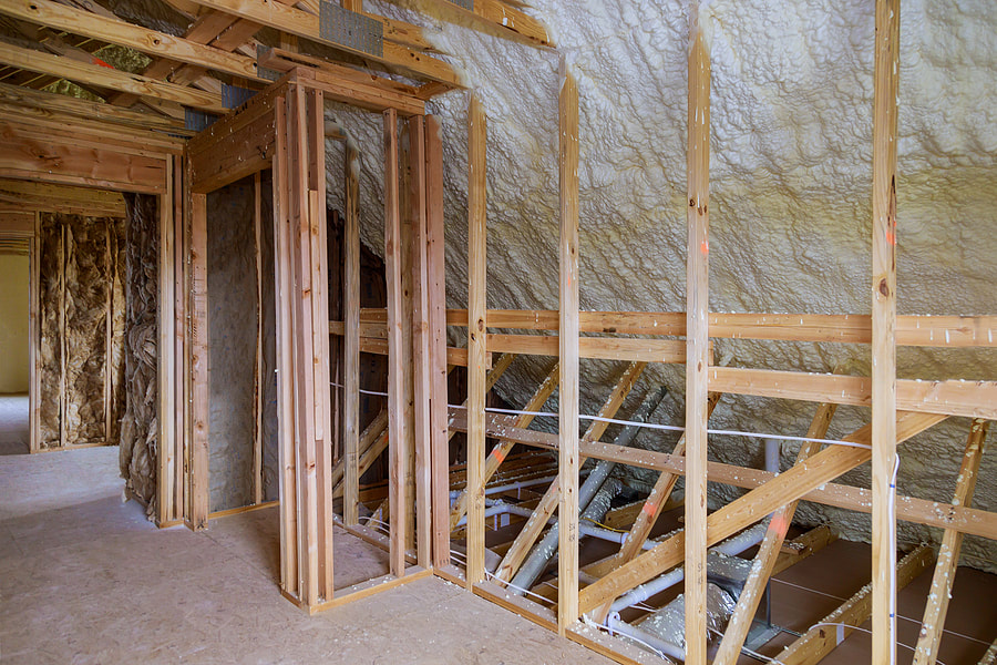 room of the house under construction